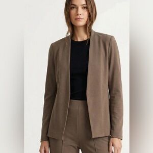 NEW IN POLLY BAG! Triple Seven Tan Pant Suit. Flare Leg With Split. Sz Small